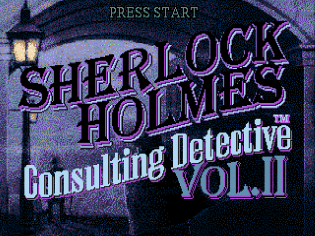 Sherlock Holmes - Consulting Detective Vol. 2 Title Screen